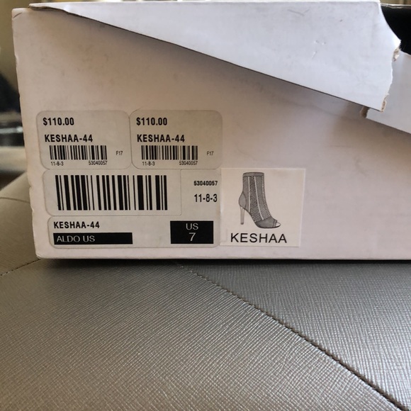 Aldo, open toe, olive green booties - Picture 4 of 4